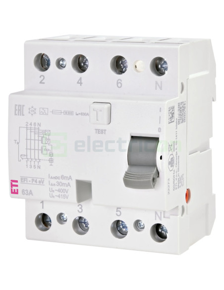 RCCB ETI 25A 3P+N 300mA tip eV stații EV