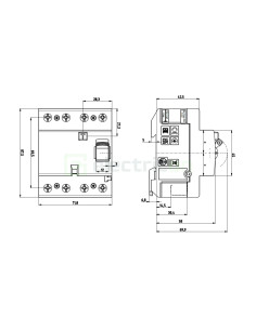 RCCB ETI 25A 3P+N 300mA tip eV stații EV 2