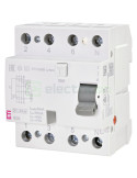 RCCB - Întrerupător diferențial - tip eV 63A 30mA 10kA 3P+N 4M EFI-P4 ETI 002061993
