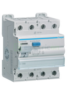 Întrerupător diferențial RCCB Hager 40A 30mA