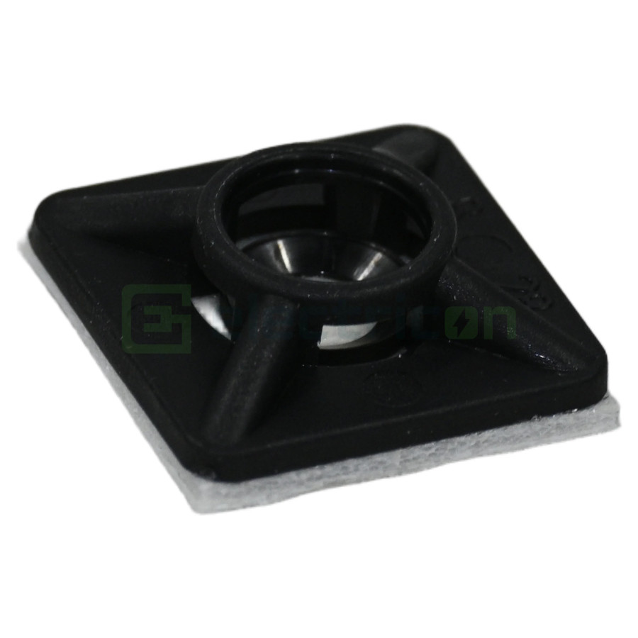 Talpa autodezivă Tracon 19x19 fasete negru