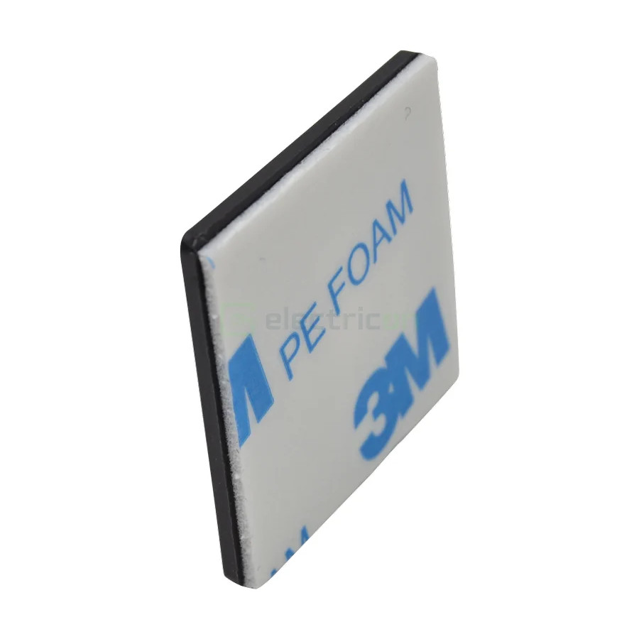 Talpa autodezivă Tracon 19x19 fasete negru