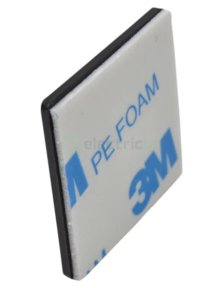 Talpa autodezivă Tracon 19x19 fasete negru