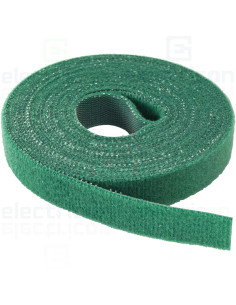 Colier velcro Schrack 16mm 4m verde organizare