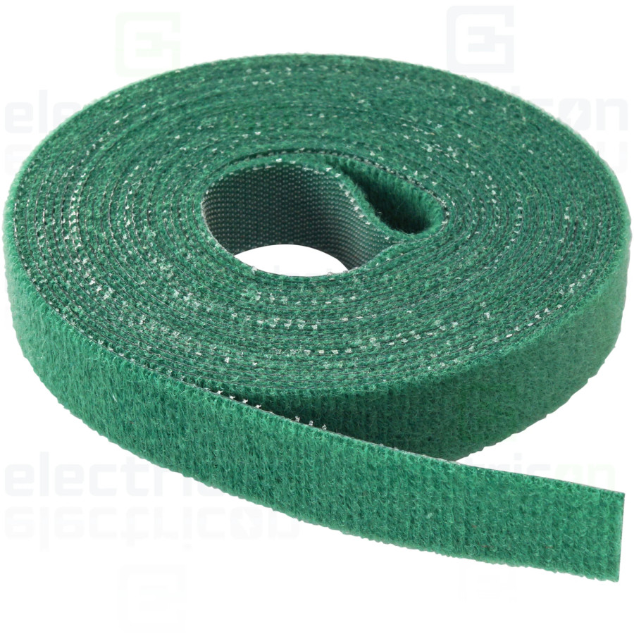 Colier velcro Schrack 16mm 4m verde organizare
