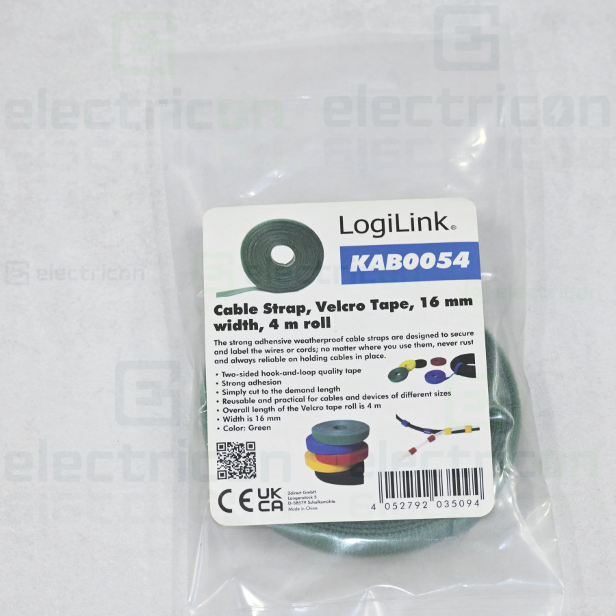 Colier velcro Schrack 16mm 4m verde organizare