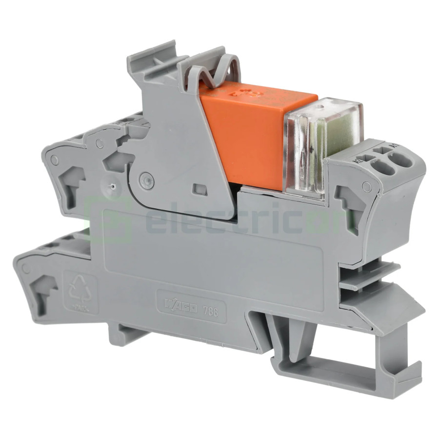 Releu modul Wago 788-312 24V 2 contacte DPDT indicator roșu