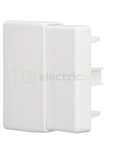 Capac capăt pentru canal cablu LFE - 40x60 mm - exterior alb - Hager LFE6006069016