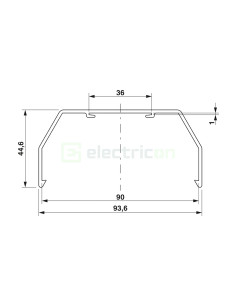 Capac transparent blocuri terminale AP3 Phoenix Contact 5022643 Capac transparent pentru acoperire blocuri terminale AP3 2