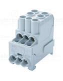 Bloc de distribuție - Distribuitor - 1P 100A 8 conexuni 25mm² - Schrack IKB01025