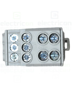 Bloc distribuție 1P 100A 2x25mmp intrare Schrack IKB01025 2