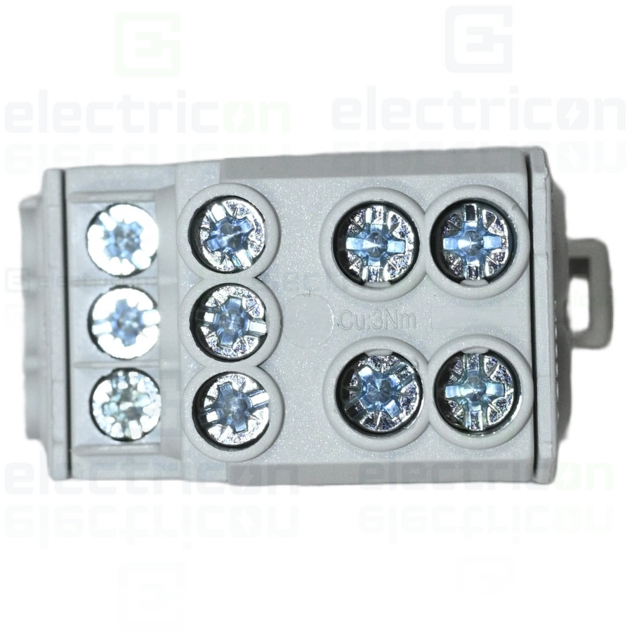 Bloc distribuție 1P 100A 2x25mmp intrare Schrack IKB01025