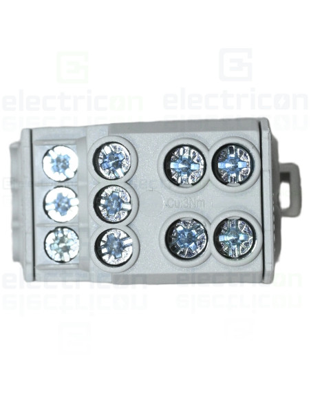 Bloc distribuție 1P 100A 2x25mmp intrare Schrack IKB01025