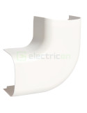 Unghi plan - pentru canal cablu Clima - 50x65 mm, cot la 90 grade - Hager CLM500655