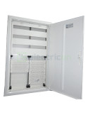 Tablou combo metalic - Hibrid - 156M (78M sigurante electrice + 78M multimedia) încastrat Univers Hager FWU62M4 