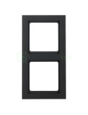 Ramă - 2 module - montaj vertical - antracit - Berker Q.3 - 10126096