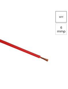 Conductor H07V-K 1x6mm² rosu