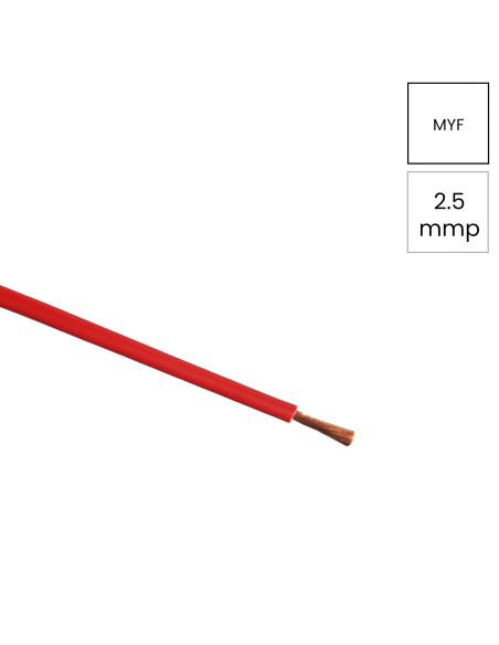 Conductor H07V-K 1x2.5mm² rosu