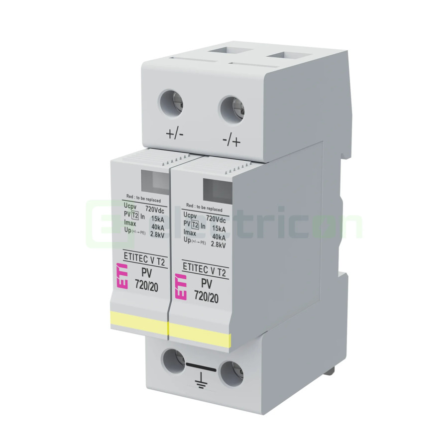 Descarcator supratensiune fotovoltaic ETITEC V T2 PV 720/20