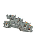 Clema șir 3 etaje 5 conexiuni max. 2.5 mm² gri PTI 2.5-PE/L/N - Phoenix Contact 3213950