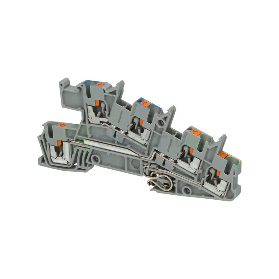 Clemă șir PTI 2.5-PE/L/N gri Phoenix Contact 5 conexiuni 4mm² distribuție