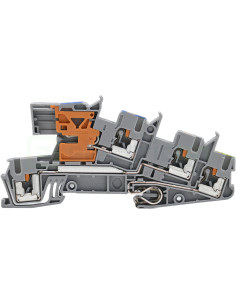 Clemă șir PTI 2.5-PE/L/NT gri Phoenix Contact 5 conexiuni distribuție siguranță