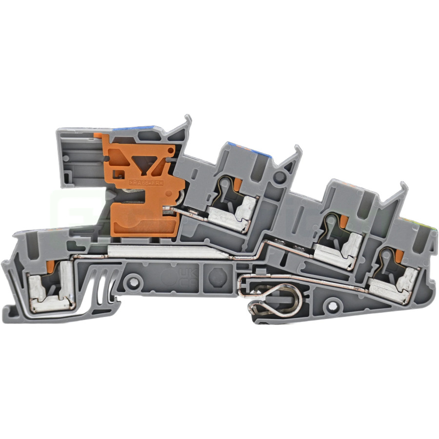 Clemă șir PTI 2.5-PE/L/NT gri Phoenix Contact 5 conexiuni distribuție siguranță