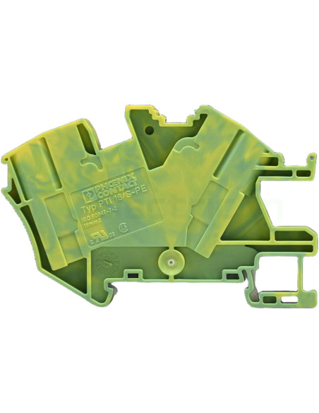 Clemă șir pământ PTI 16/S-PE Phoenix Contact 16mm² galben-verde push-in putere