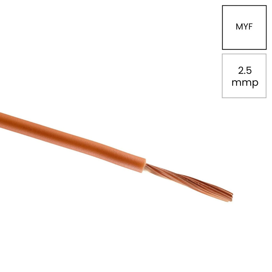 Conductor flexibil MYF 2.5mm² maro