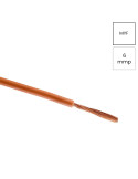 Conductor electric lițat cupru H07V-K - MYF 1x6 mm² - maro