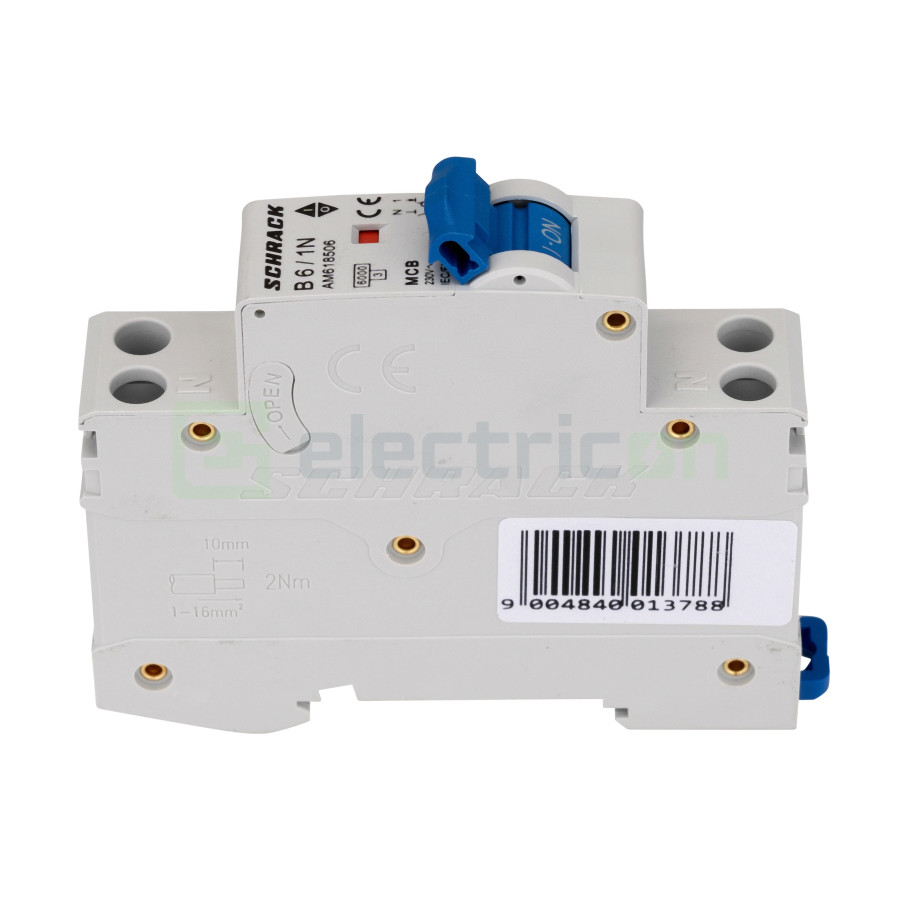MCB B 6 A 1P+N Schrack AM618506