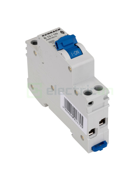 MCB B 10 A 1P+N Schrack AM618510