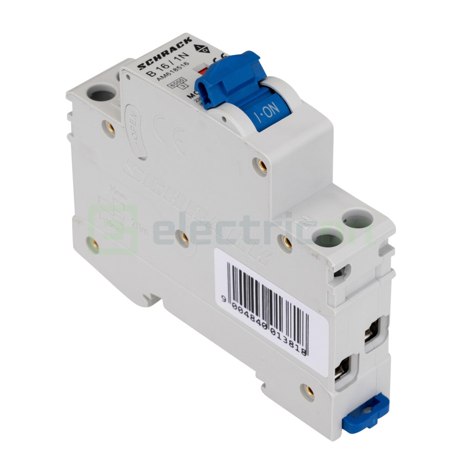 MCB B 16 A 1P+N Schrack AM618516