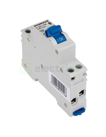 Siguranta Automata MCB Schrack Curba C 25 A 1P+N Cod AM617525