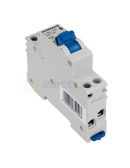 Siguranta Automata MCB Schrack Curba C 40 A 1P+N Cod AM617540