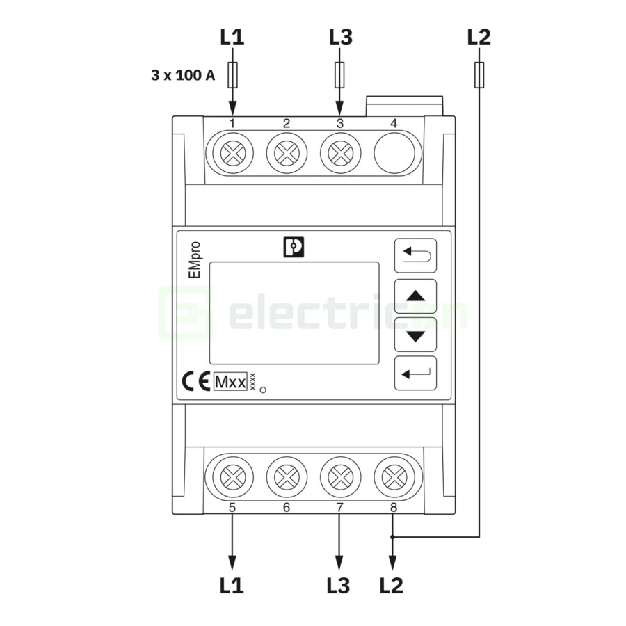 Contor energie trifazat 100A Modbus TCP EEM-XM377 Phoenix