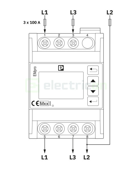 Contor energie trifazat 100A Modbus TCP EEM-XM377 Phoenix