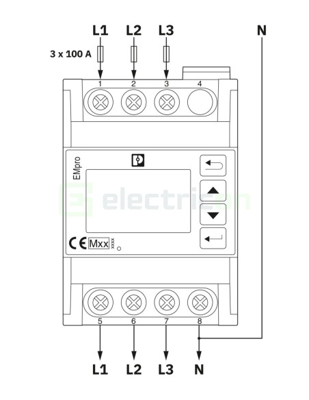 Contor energie trifazat 100A Modbus TCP EEM-XM377 Phoenix