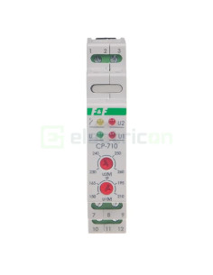 Releu tensiune monofazat blocare timp 16A CP-710 F&F Filipowski