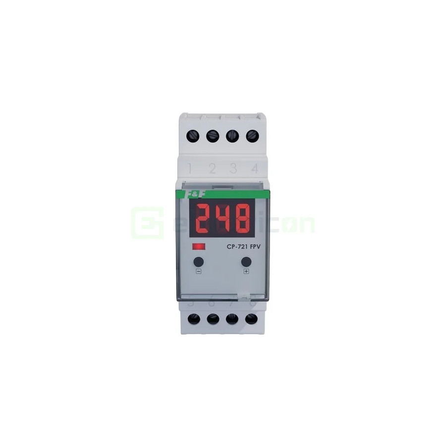 Releu tensiune monofazat fotovoltaic 16A LED CP-721-PV F&F