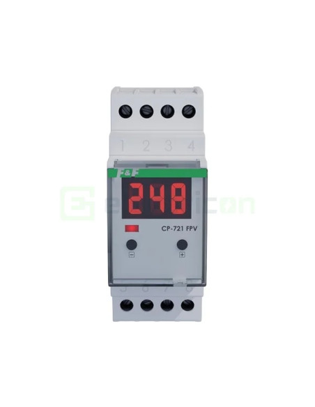 Releu tensiune monofazat fotovoltaic 16A LED CP-721-PV F&F