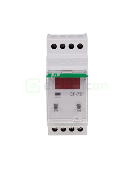 Releu tensiune monofazat 2x8A display CP-721 F&F