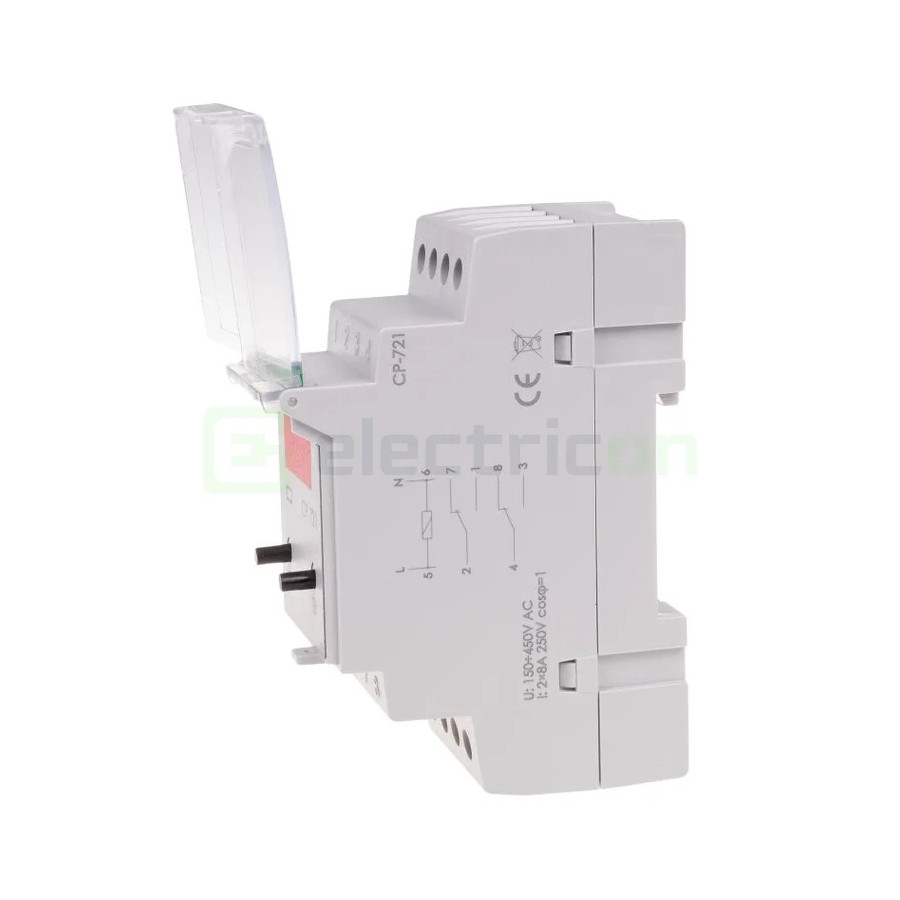 Releu tensiune monofazat 2x8A display CP-721 F&F Filipowski