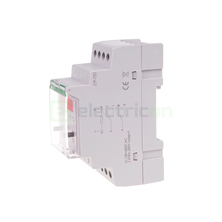 Releu tensiune monofazat 2x8A display CP-721 F&F Filipowski