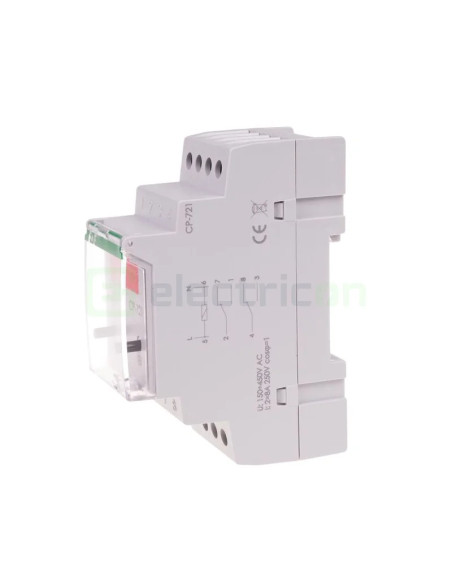 Releu tensiune monofazat 2x8A display CP-721 F&F Filipowski