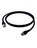 Cablu patch - cablu retea - internet tip Cat 6A ecranat 0.13 mm² LS0H negru 3m - Schrack H6GTS03K0S