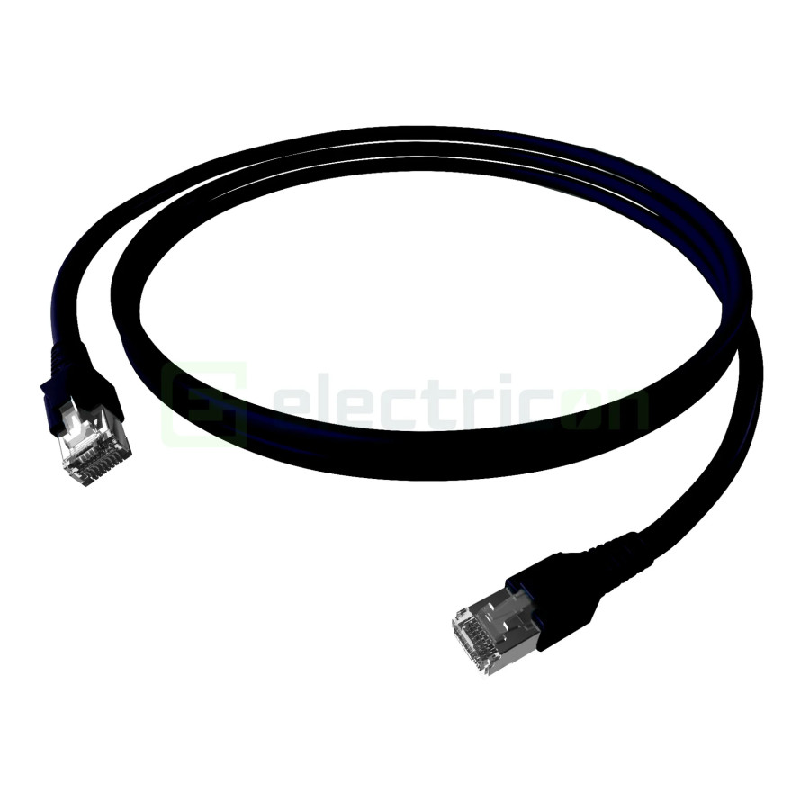 Cablu patch RJ45 10 Gbps 3 metri negru Schrack H6GTS03K0S
