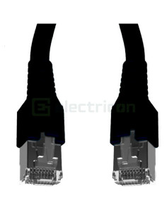 Cablu patch RJ45 10 Gbps 3 metri negru Schrack H6GTS03K0S 2
