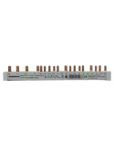 Busbar - Baretă alimentare - 4P trifazat 12M (1x RCCB 4P + 8x MCB 1N+P) Amparo Schrack  BSA90170