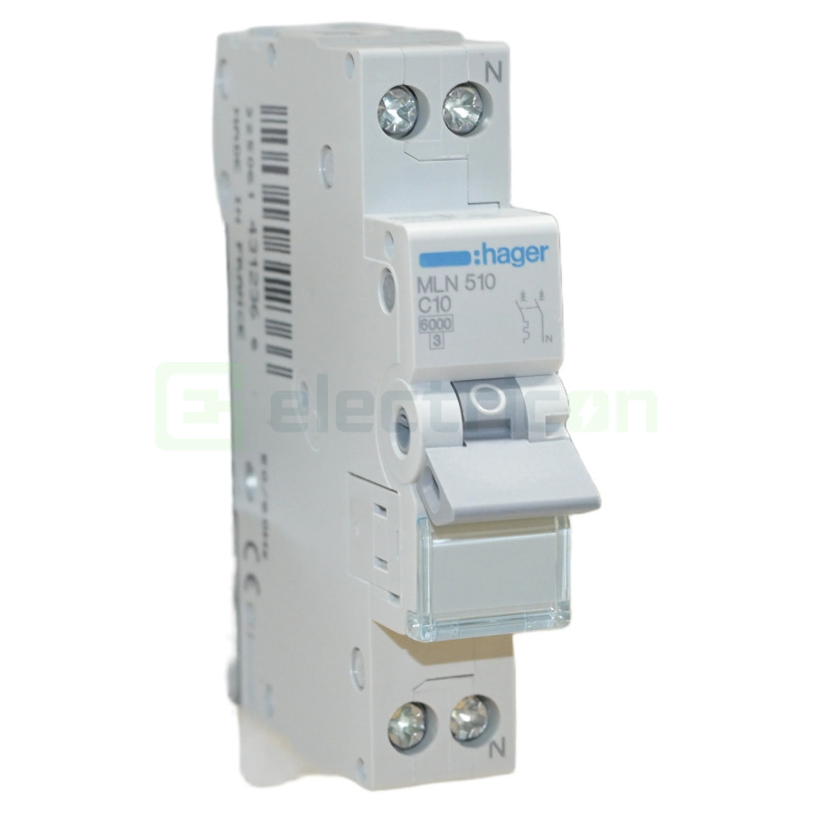 Siguranta Automata MCB C 10A 1P+N Hager MLN510